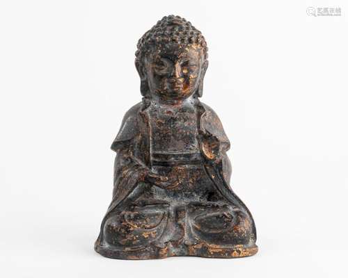 CHINE BUDDHA esquissant le geste de l'enseignement…