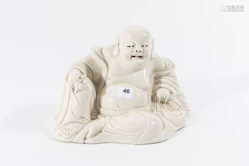 CHINE BUDAÏ en porcelaine dite Blanc de Chine. H. …