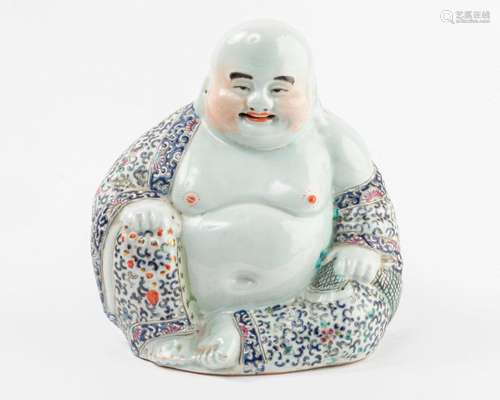 CHINE BUDAÏ en porcelaine à décor polychrome de ri…