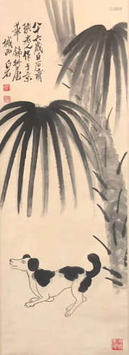 Chinese Qi Baishi'S Painting On Paper
