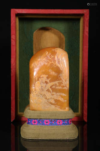 Chinese Seal Of Shoushan Stone Tianhuang