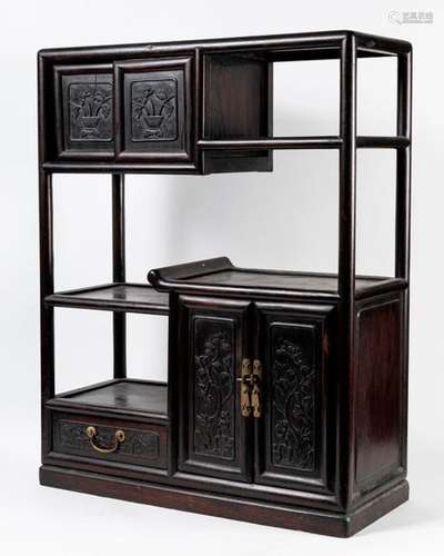 CHINA Small wooden CABINET with 4 shelves, 4 doors…