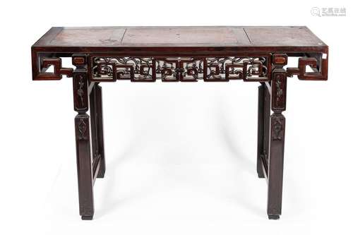 CHINA Wooden console table, leiwen frieze belt. 82…