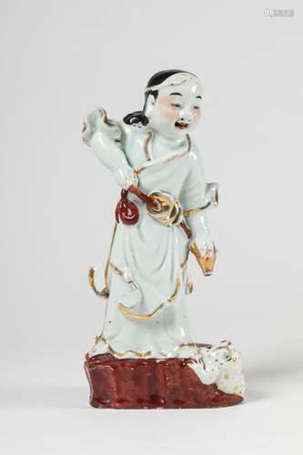 CHINA Porcelain SUBJECT with polychrome decoration…