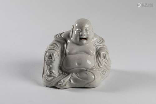 CHINA BUDAÏ in porcelain called White China. H. 11…