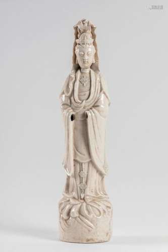 CHINA GUANYIN in porcelain called White China. H. …