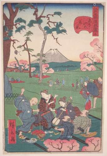 Utagawa Hirokage (actif 1855 1865). Oban tate e de…