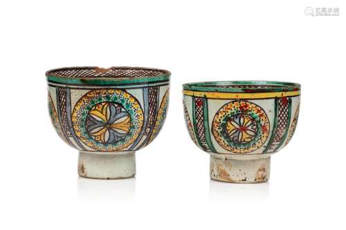 Deux bols Zlafa Maroc, Fès ou Meknès, XVIIIe et XI…