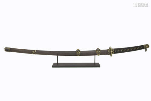 early 20th Cent. Japanese katana, for which iron of the Chinese railways was used - [...]