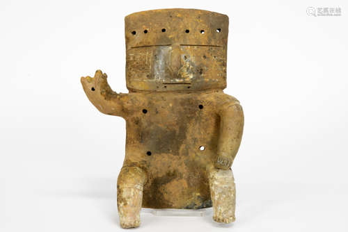 pre-Columbian Quimbaya-Culture antropomorphic sculpture in terracotta - - COLOMBIA [...]