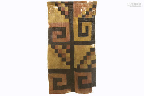 well preserved Nazca Culture textile - with certificate - in plexi box - - PERU [...]