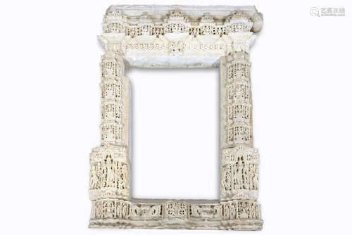 quite exceptional 16th/17th Cent. Northern Indian Jain temple entrance frame (four [...]