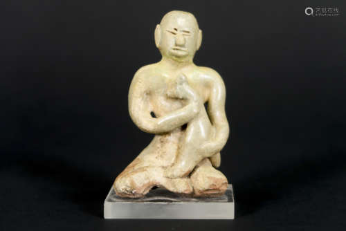 14th/15th Cent. Siamese Sawankhalok period male figure sculpture in glazed [...]