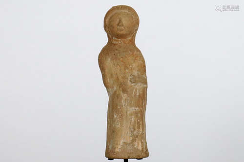 4th till 2nd Cent. BC Phoenician sculpture/idol in earthenware with certificate - [...]