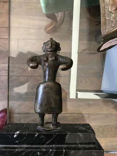 Statuette tribale Bronze Inde, XIXe siècle H. 13,5…