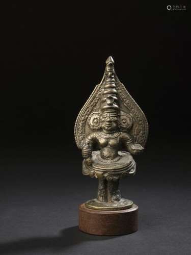 Statuette d'un danseur de Theyyam Bronze Inde, Ker…