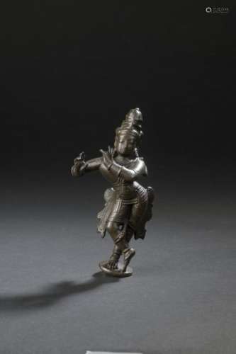 Krishna Venugopala Bronze Inde, XVIIIe siècle H. 1…