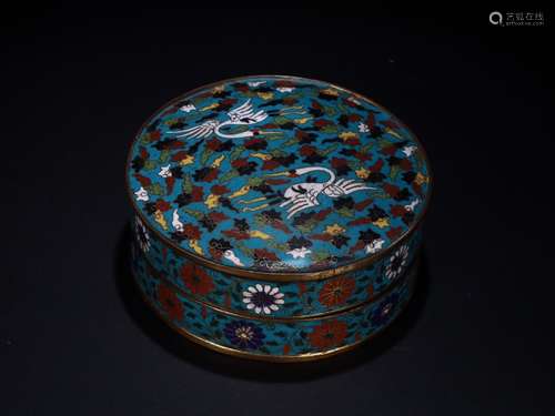 A Cloisonne Box With Lid