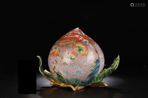 A Cloisonne Peach Shaped Ornament