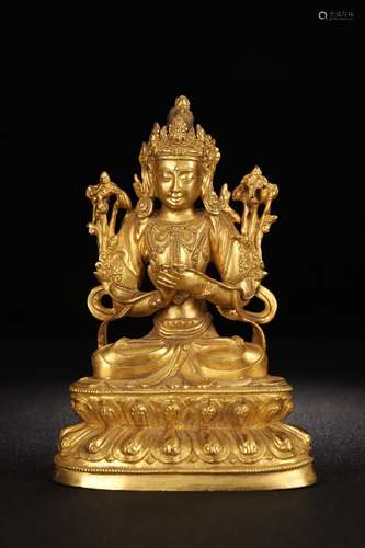 A Gilt Bronze Bodhisattva Tara