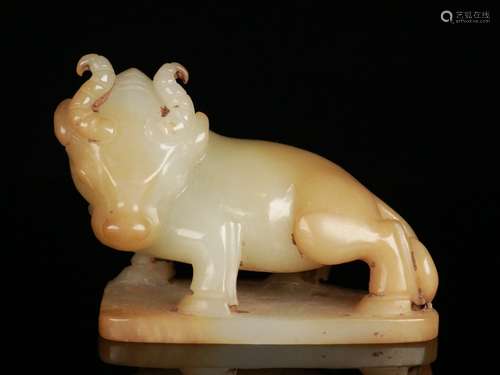 A Hetian Jade Beast Ornament