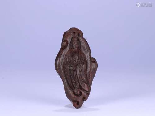 An Agarwood Buddha Pendant