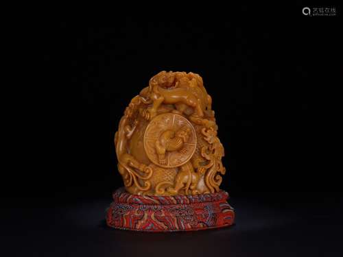 A Tianhuang Stone Dragon Seal