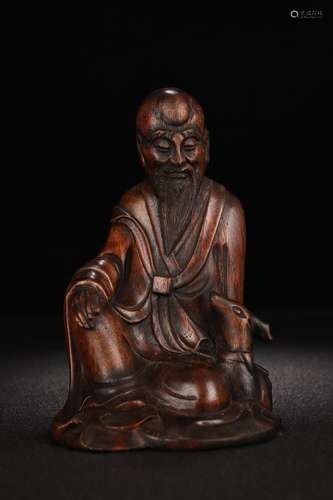 An Agarwood Figure Ornament