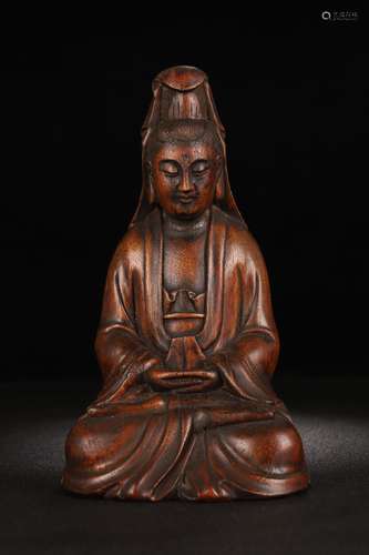 An Agarwood Guanyin Ornament