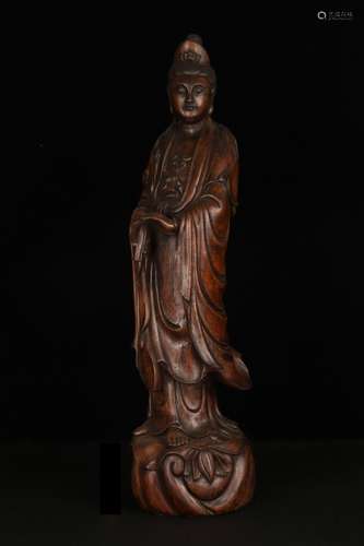 An Agarwood Guanyin Ornament