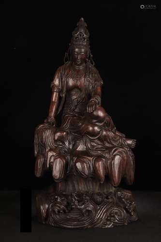 An Agarwood Guanyin Ornament