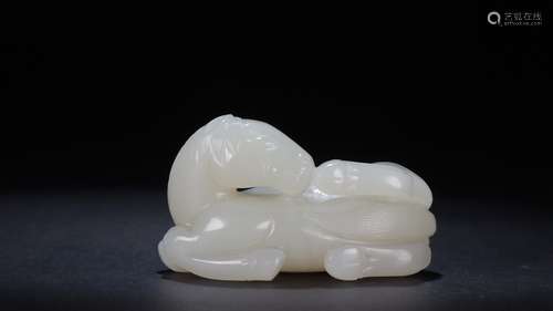 A Hetian Jade Horse Ornament