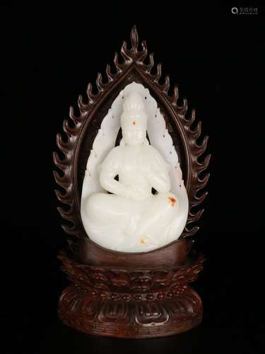 A Hetian Jade Buddha Ornament