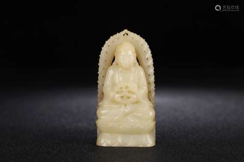 A Hetian Jade Buddha Ornament