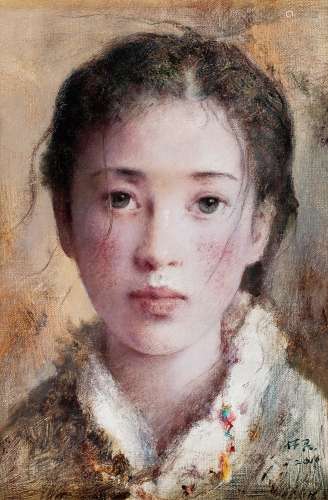 唐伟民（b.1971） 2016年作 女孩 布面油画