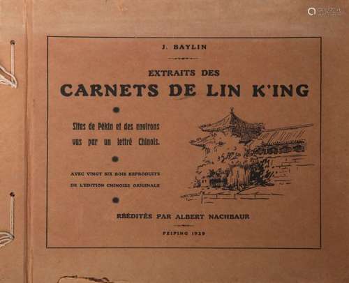 BAYLIN (J.), Extraits des carnets de Lin K'ing, si…