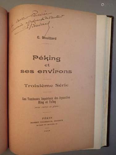 BOUILLARD (G.), Péking et ses environs, deuxième e…