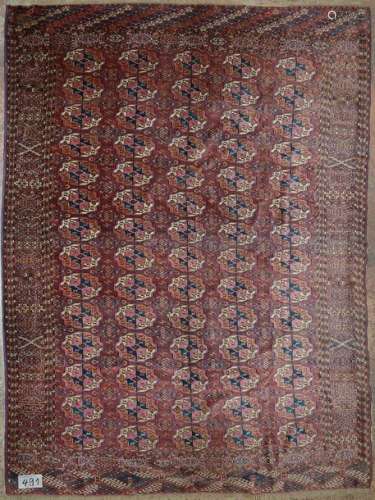 Grande carpette Boukhara en laine faite main à déc…