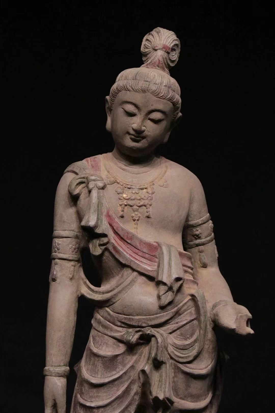 carvedmarblebodhisattvatangstyle唐代观音菩萨像