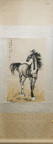 A HORSE PAINTING BY XU BEIHONG
