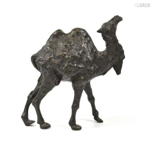 Sujet en bronze représentant un chameau Japon, mil…