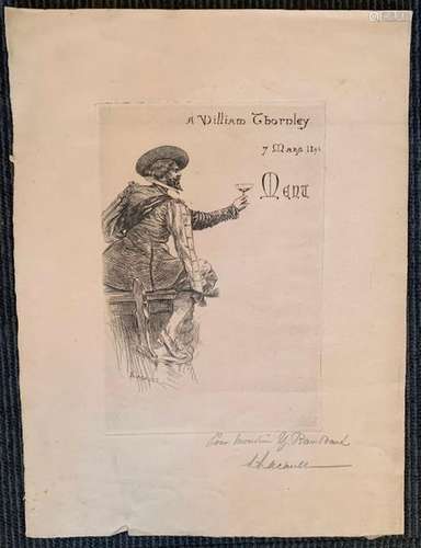 Lot de gravures et document divers, comprenant not…