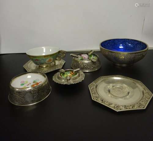 *SILVER METAL LOT China, Indochina Including: one …