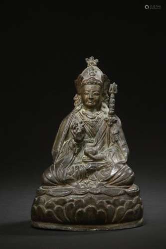 TIBET XVIIIe siècle Statuette de Padmasambhava en …