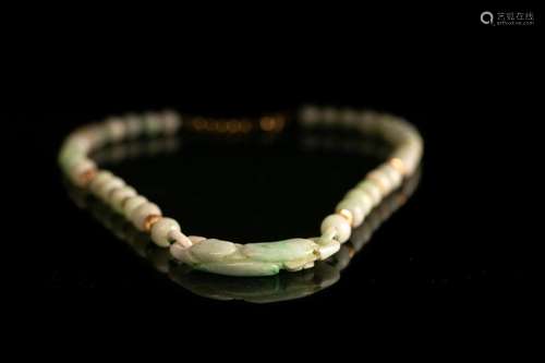 JADEITE JADEITE PEARL NECKLACE China or Vietnam, 2…