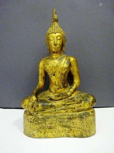 IMPORTANT BUDDHA IN GOLD BRONZE GOLD Thailand, Bud…