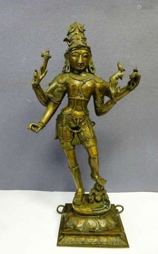 BRONZE STATUE OF AN APSARA DANCER South East Asia,…