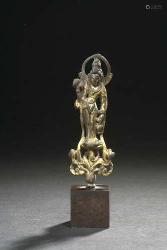 CHINE Époque TANG (618 907) Petite statuette en br…