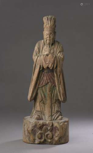 CHINE Époque MING (1368 1644) Statuette de dignita…