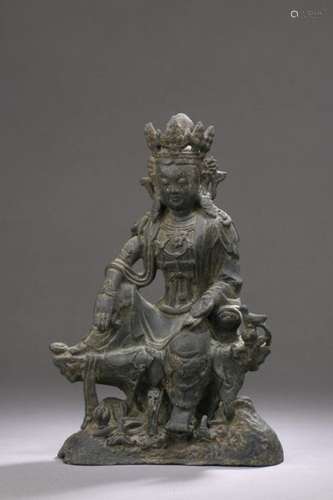 CHINE Époque MING (1368 1644) Statuette de Guanyin…